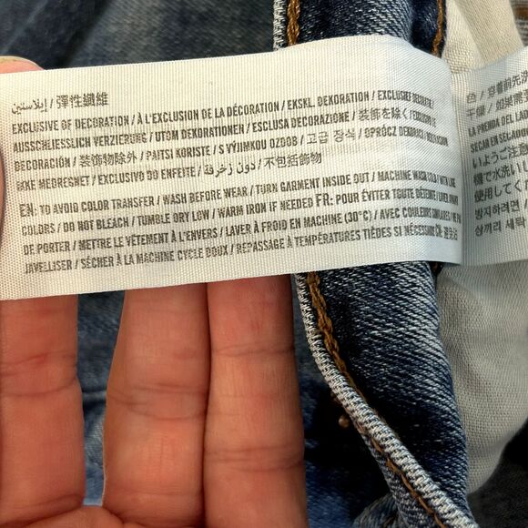 HOLLISTER Mens Epic Flex Blue Jeans 28 W x 30 L Slim Straight Leg Denim - Picture 8 of 9